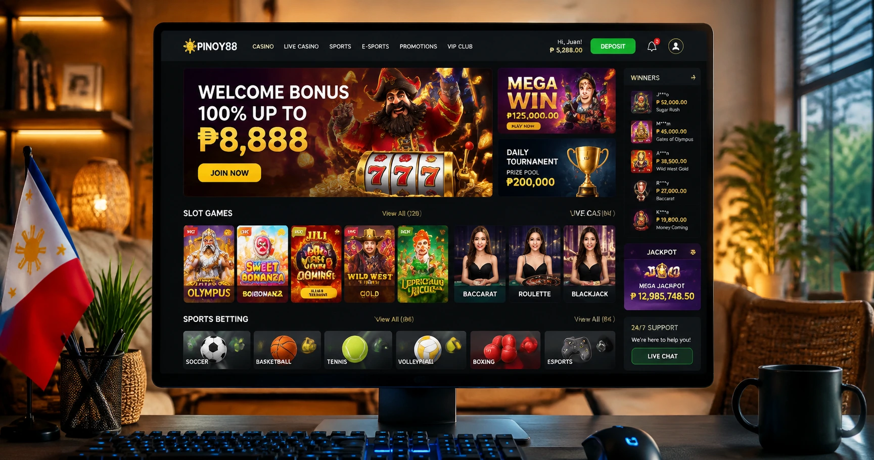 Overview of pinas77 casino - image 1